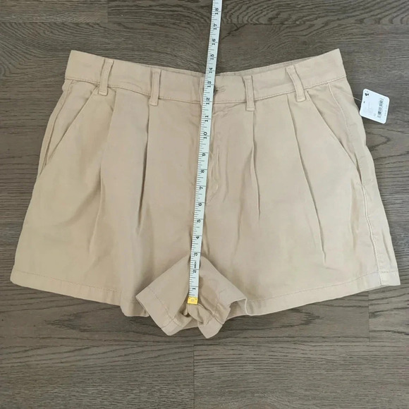 Free People Billie Chino Shorts - Size 10 - Almond Milk (color) - NWOT - Picture 8 of 13